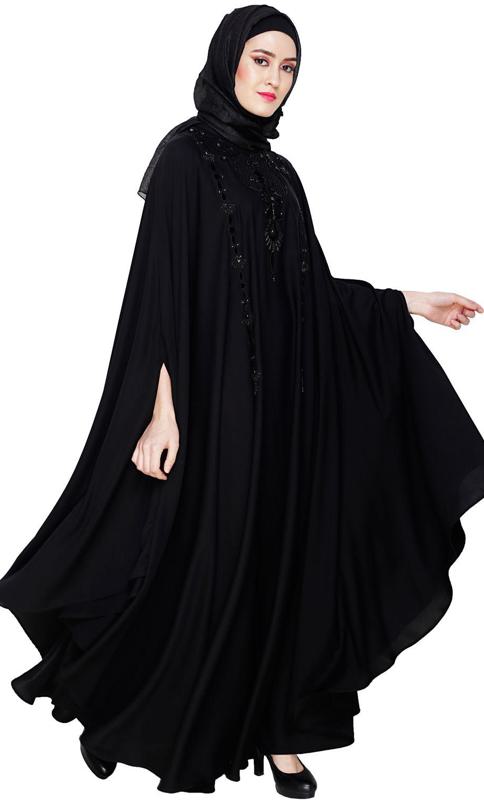 Majestic Black Irani Kaftan