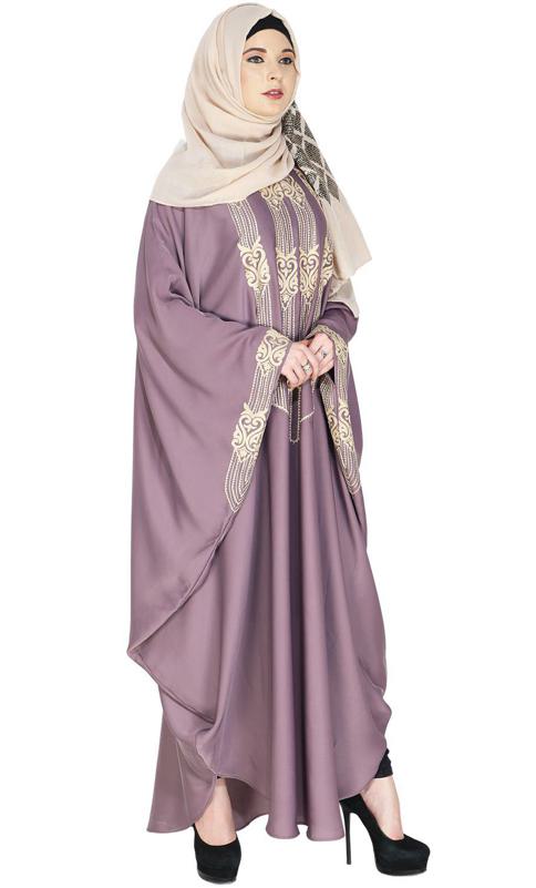 Majestic Light Orchid Formal Kaftan