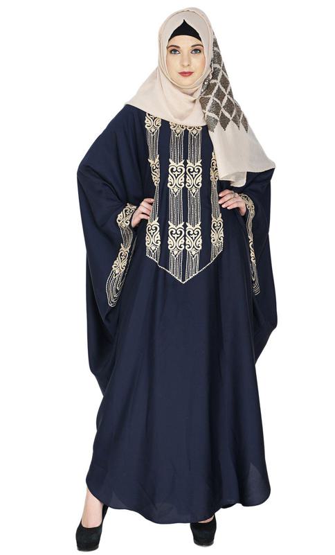 Majestic Midnight Blue Formal Kaftan