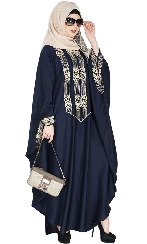 Majestic Midnight Blue Formal Kaftan