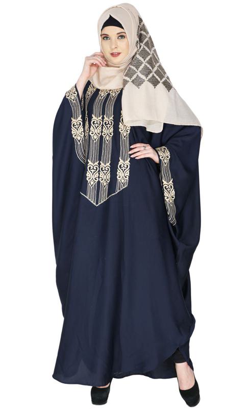 Majestic Midnight Blue Formal Kaftan