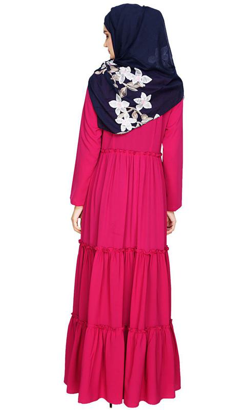 Modest Fuschia Abaya