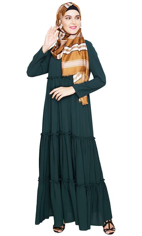 Modest Green Abaya