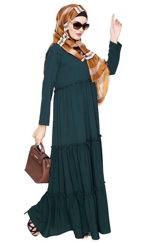 Modest Green Abaya