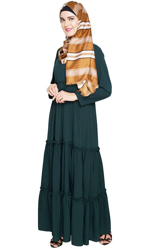 Modest Green Abaya