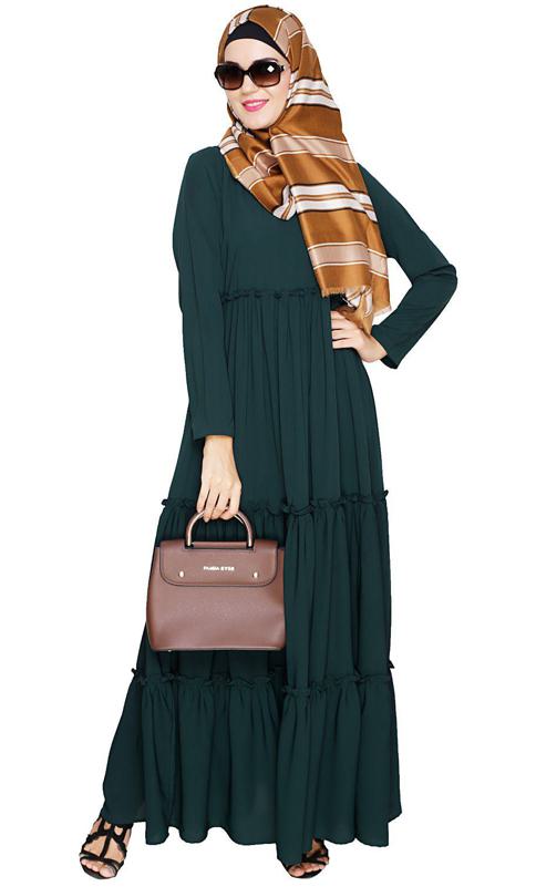 Modest Green Abaya