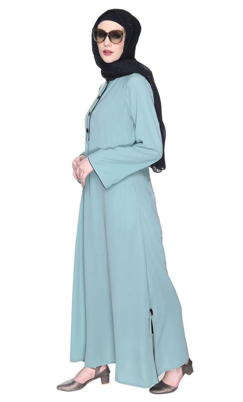 Modest Sage Green Abaya (Made-To-Order)