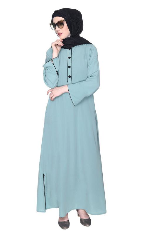 Modest Sage Green Abaya (Made-To-Order)