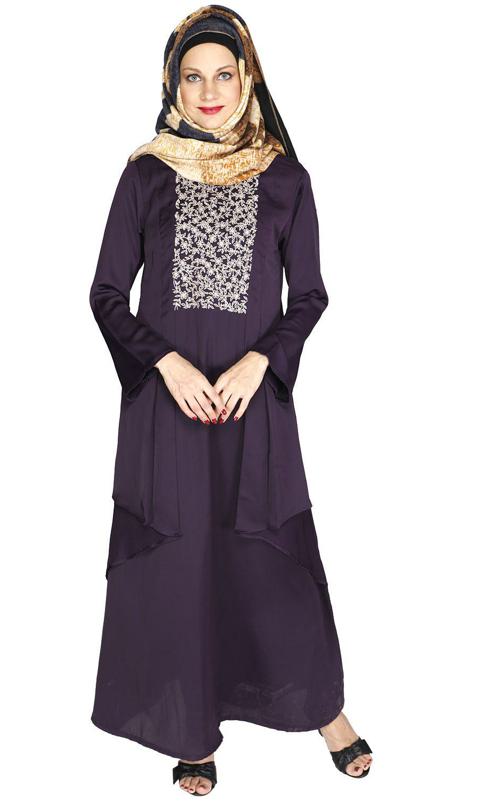Newfangled Purple Abaya