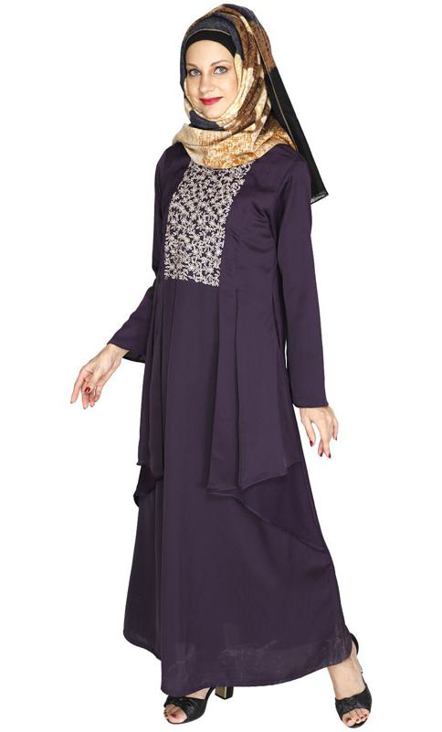 Newfangled Purple Abaya