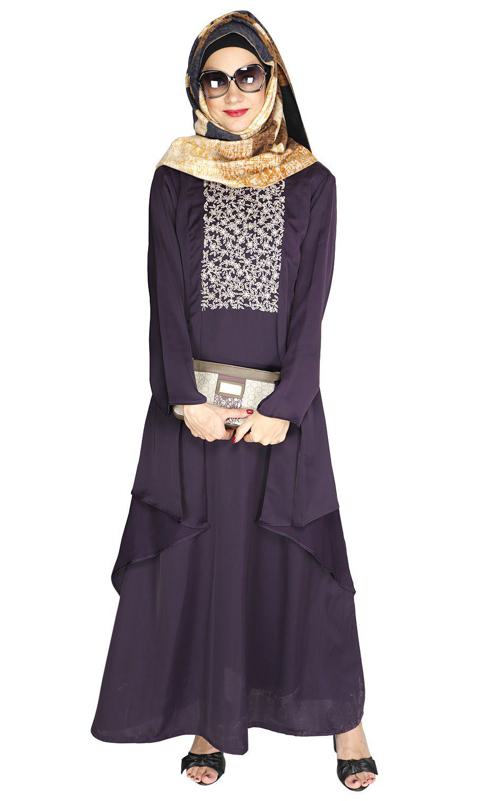 Newfangled Purple Abaya