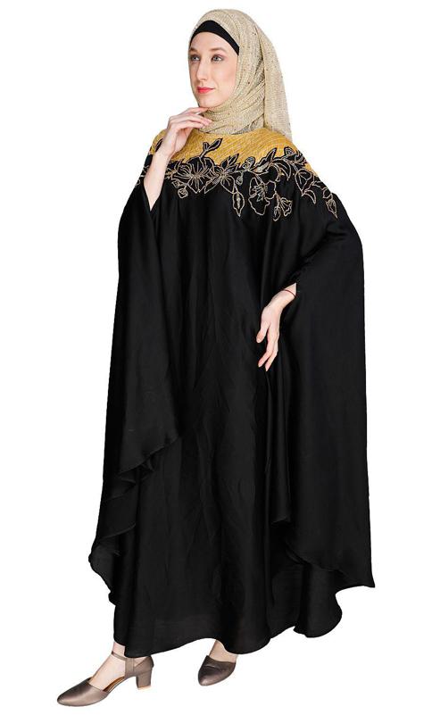 Opulent Black Kaftan (Made-To-Order)