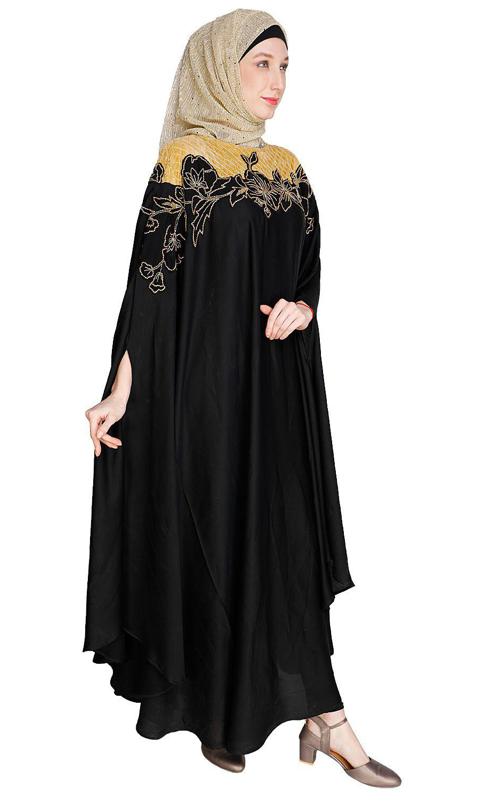 Opulent Black Kaftan (Made-To-Order)