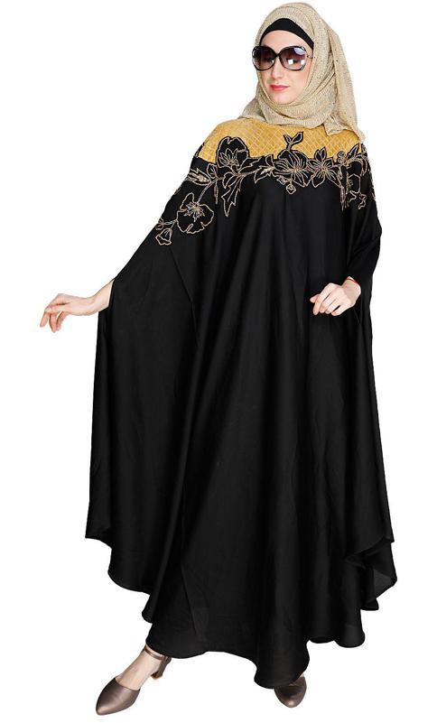 Opulent Black Kaftan (Made-To-Order)