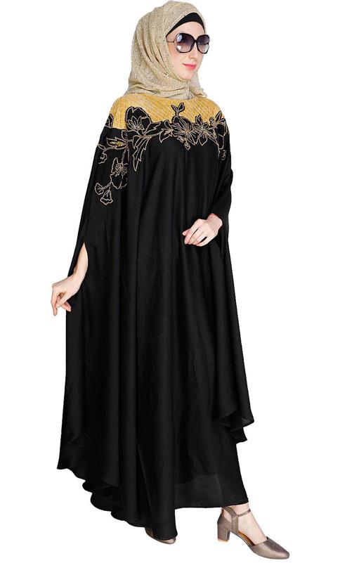 Opulent Black Kaftan (Made-To-Order)