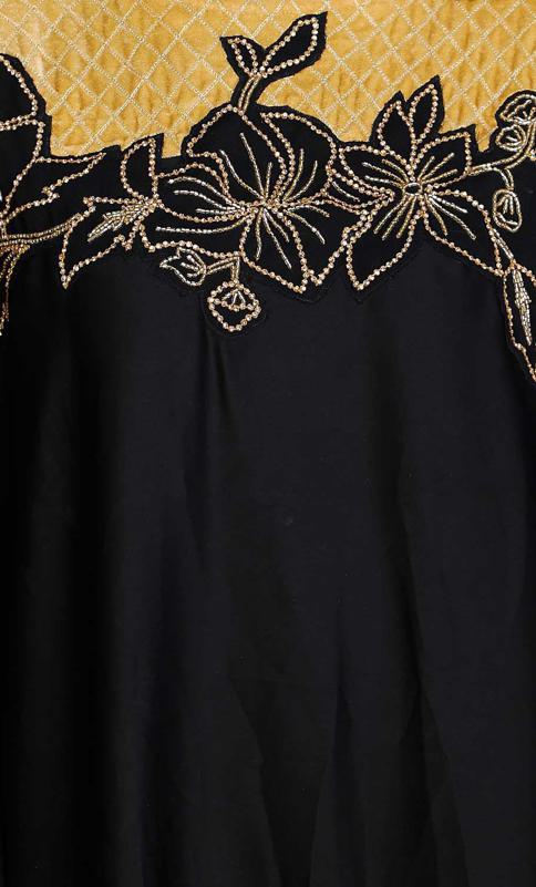 Opulent Black Kaftan (Made-To-Order)