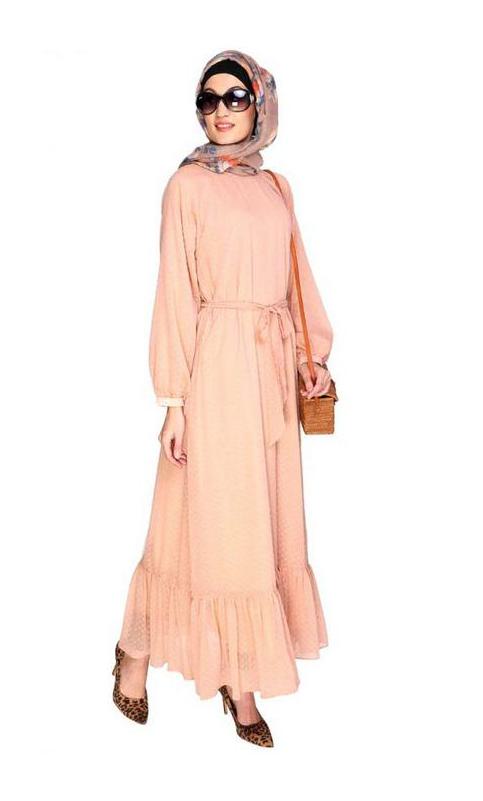 Peach Bohemian Maxi Dress
