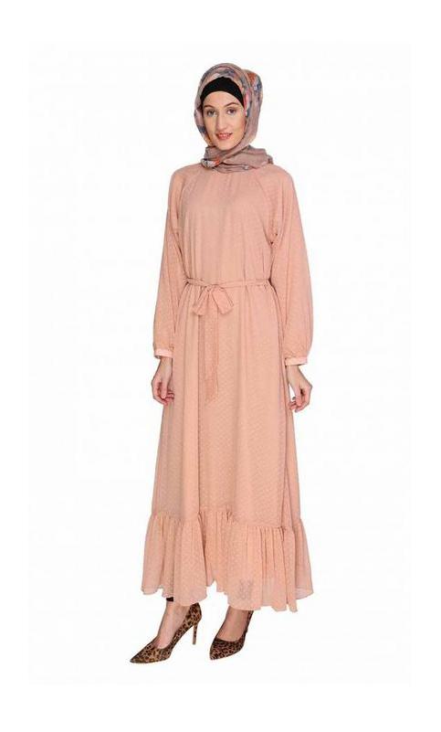 Peach Bohemian Maxi Dress