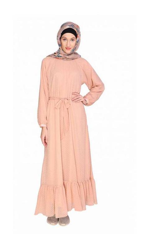 Peach Bohemian Maxi Dress