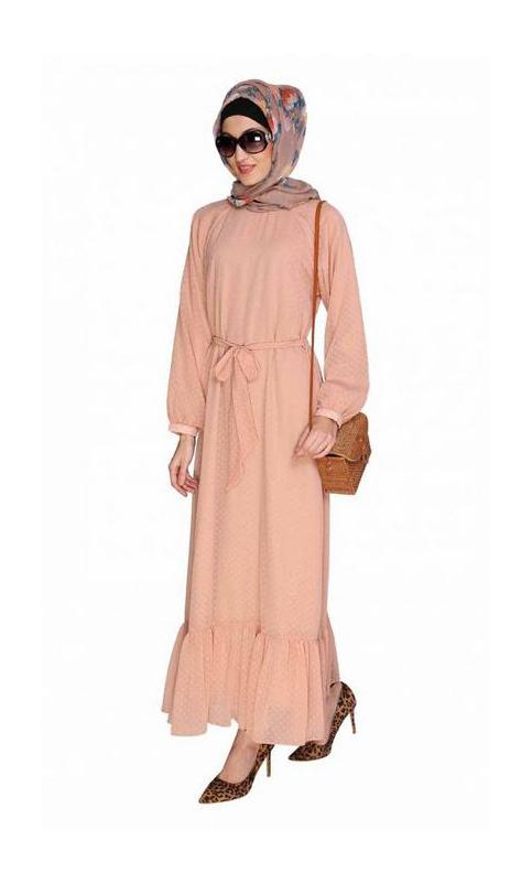 Peach Bohemian Maxi Dress