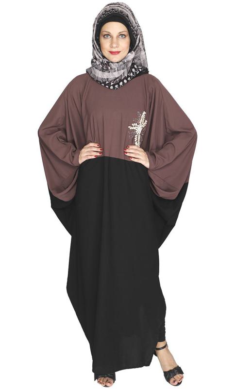 Pearl Embroidered Purple Kaftan (Made-To-Order)