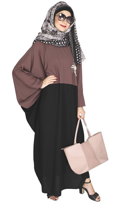 Pearl Embroidered Purple Kaftan (Made-To-Order)