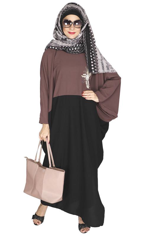 Pearl Embroidered Purple Kaftan (Made-To-Order)
