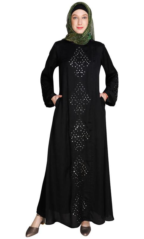 Prismatic Mirror Works Abaya (Made-To-Order)
