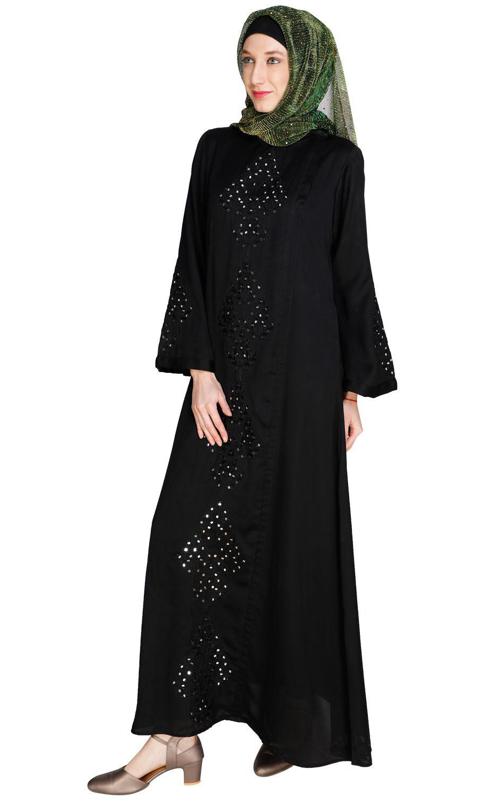Prismatic Mirror Works Abaya (Made-To-Order)