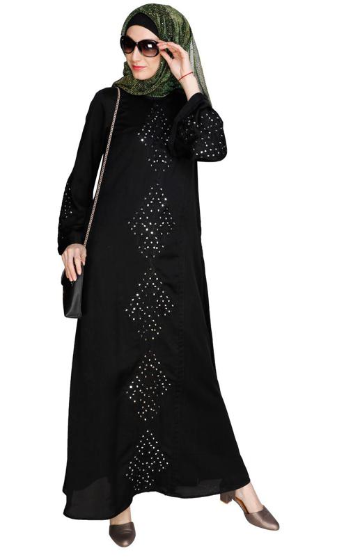 Prismatic Mirror Works Abaya (Made-To-Order)