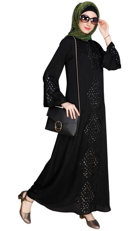 Prismatic Mirror Works Abaya (Made-To-Order)