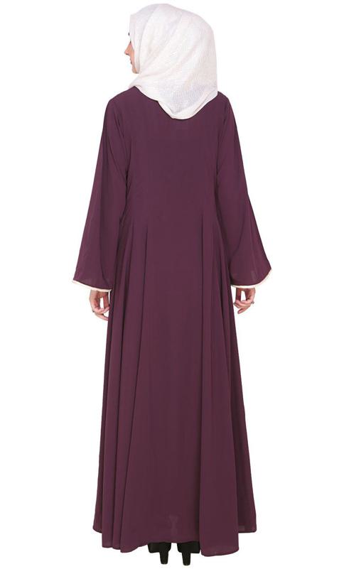 Purple Flared Abaya