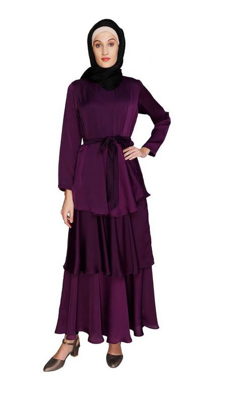Purple Layered Maxi Dress