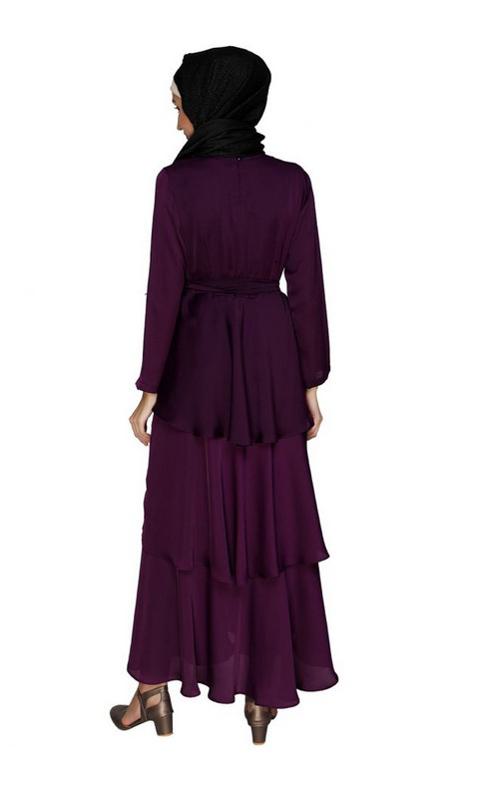 Purple Layered Maxi Dress