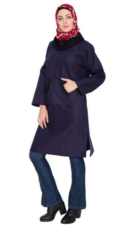 Purple Turtle Neck Phiran (Made-To-Order)