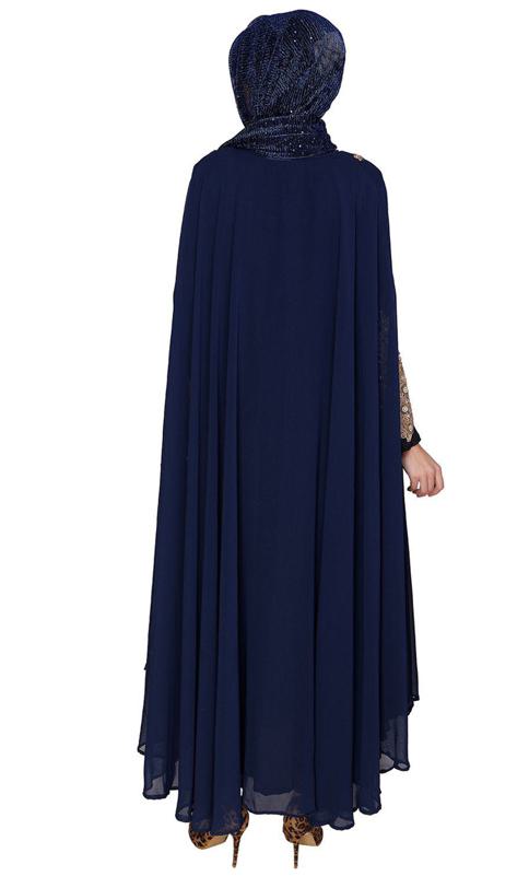 Queen Style Blue Irani Kaftan