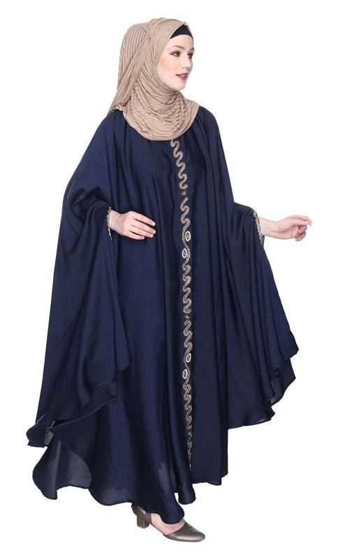 Regal Navy Blue Luxury Kaftan (Made-To-Order)