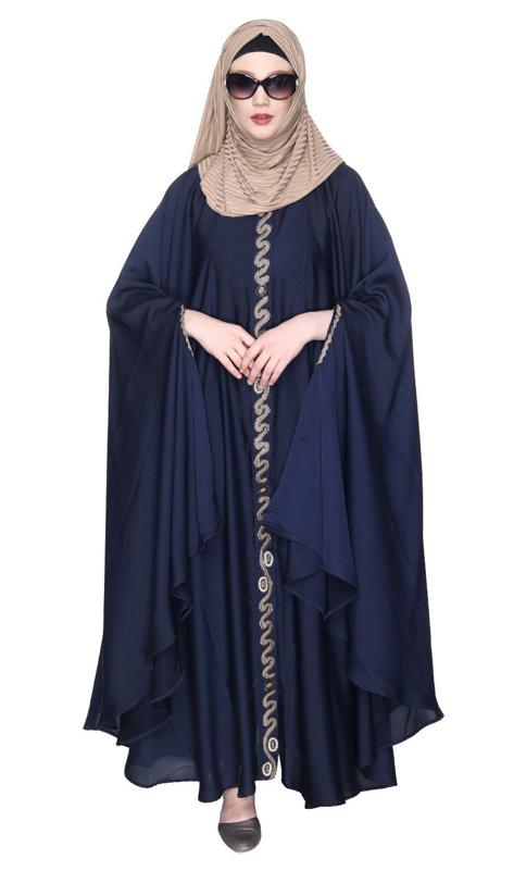 Regal Navy Blue Luxury Kaftan (Made-To-Order)