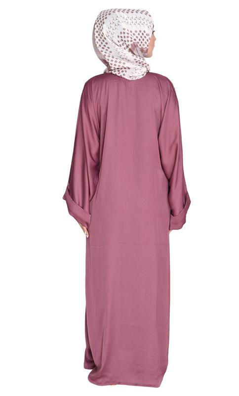 Royal Onion Pink Dubai Style Abayas