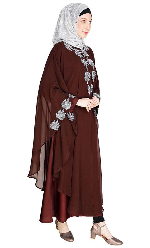 Sequence Enriched Wine Kaftan (Made-To-Order)