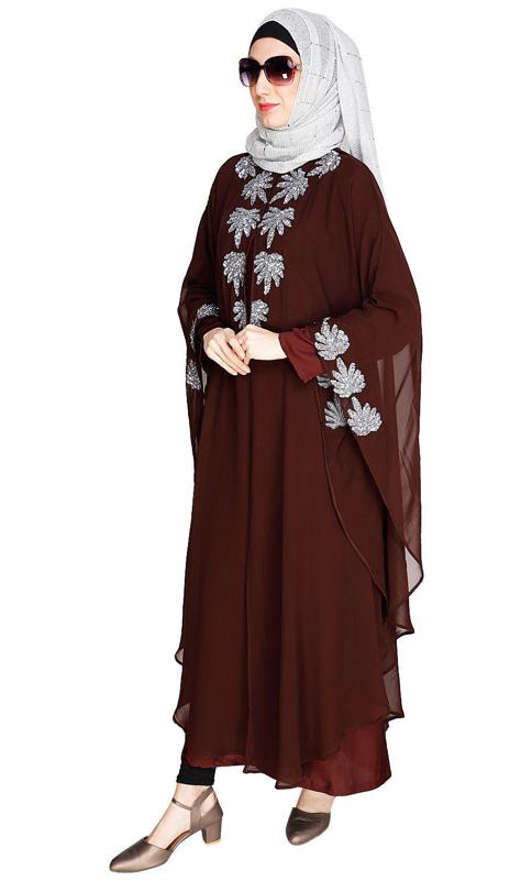 Sequence Enriched Wine Kaftan (Made-To-Order)