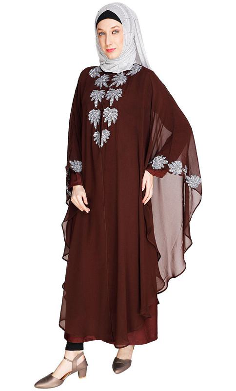 Sequence Enriched Wine Kaftan (Made-To-Order)