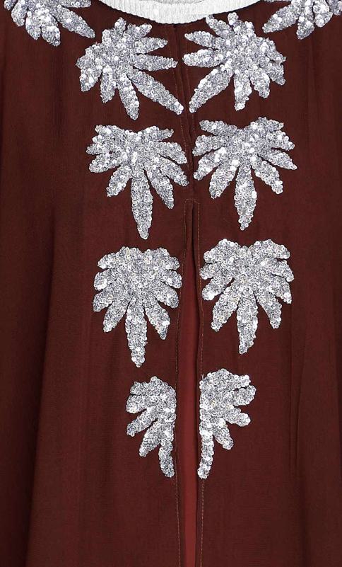 Sequence Enriched Wine Kaftan (Made-To-Order)