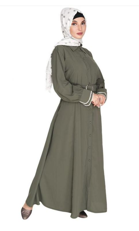 Shirt Style Dead Mint Maxi Dress