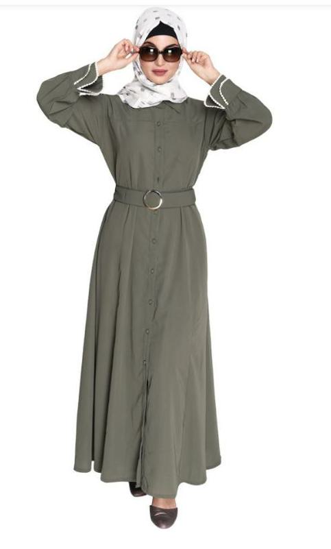 Shirt Style Dead Mint Maxi Dress