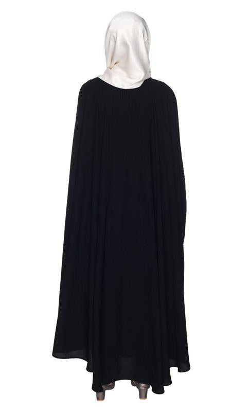 Single Layered Black Luxury Irani Kaftan (Made-To-Order)