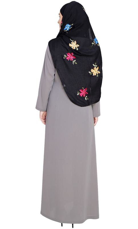 Sober Grey Abaya (Made-To-Order)