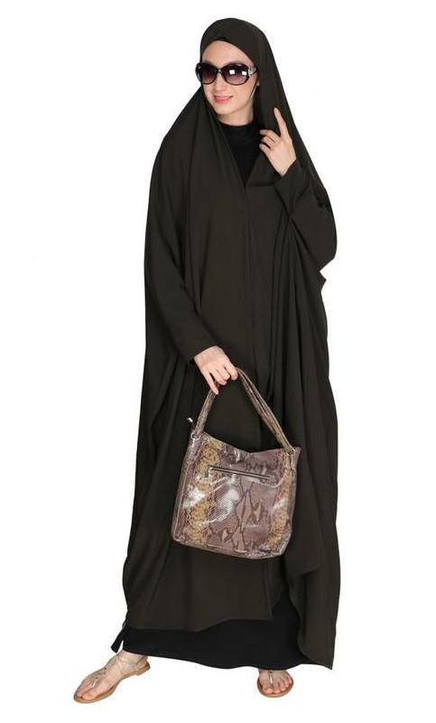 Solid Olive Green Iraqi Chaddar