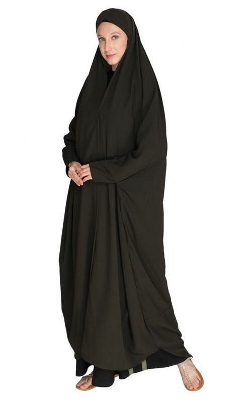 Solid Olive Green Iraqi Chaddar