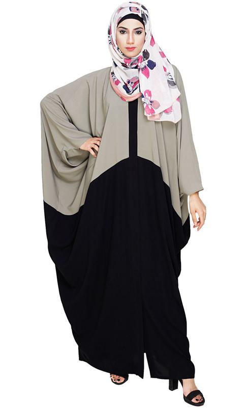 Spiffy Black and Dead Mint Kaftan (Made-To-Order)